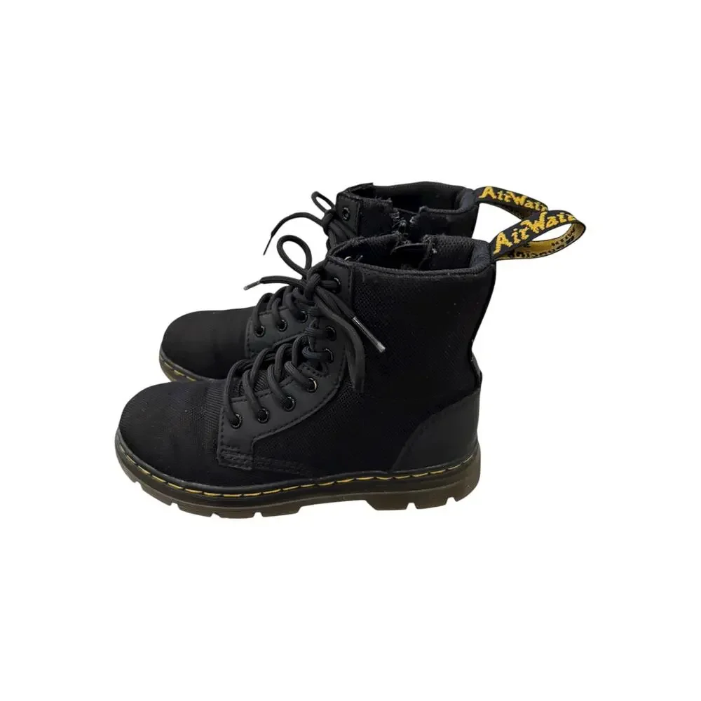 Dr. Martens Combs J Kids Black Lace-Up Boots EU 32 US 1